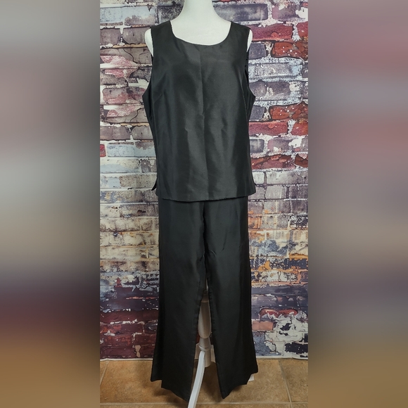 I.S.C. Silk Shantung Top/Pants - Picture 1 of 9